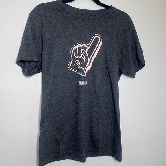 Baseballism Number One Mom | T-Shirt in Charcoal Gray - Picture 3 of 5